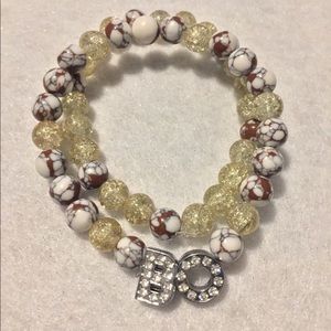 Beaded name bracelet